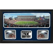 Double Mini Helmet Panoramic Shadowbox - Super Bowl XLIX Champions New England Patriots