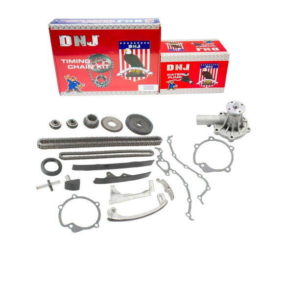 DNJ TK101WP Timing Chain Kit with Water Pump Fits Cars & Trucks 81-89 Dodge 2.6L L4 SOHC 8V