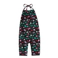 thumbnail image 2 of Herrnalise Baby GirlsHalter BacklessRomper Toddler Kid Jumpsuit Pants Clothes with Pocket Size 1-5T, 2 of 9