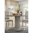thumbnail image 5 of Roundhill Furniture Ferran Wood Pedestal Dining Table in Reclaimed Gray, 5 of 6