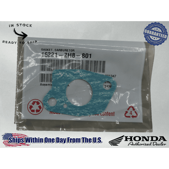 Honda Genuine OEM Carburetor Gasket GX110 GX120 GX160 EM2500 16221-ZH8-801