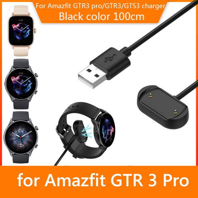 Kuymtek Cable de carga USB para reloj inteligente para soporte de cable de cargador Amazfit GTR3/GTS3/A2036