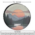 thumbnail image 2 of Camper Spare Tire Cover Mountain Adventure Wheel Protectors Weatherproof Wheel Covers Watercolor Nature Landscape Tire Cover Universal for Trailer SUV Truck Camper Travel 14 Inch, 2 of 8