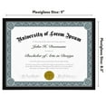 thumbnail image 7 of Americanflat 8.5x11 Thin Border Diploma Frame - Shatter-Resistant Glass Front Cover Black, 7 of 7