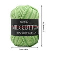 thumbnail image 4 of Djunllk Soft Cotton Yarn for Crocheting, 1.8oz/50g Premium Crochet Yarn Gradient Dyeing Knitting Yarn for DIY Crafts, Clothes, Handmade Toys Home Decor, Machine Wash Bulk Yarn Gifts for Women, 4 of 4