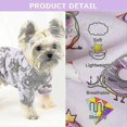thumbnail image 2 of Pijamas para perros pequeños, ropa de verano para perros, pijamas suaves para perros, monos para cachorros, camisetas, pijamas para gatos, pijamas, caqui, M, 2 of 5