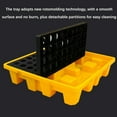 thumbnail image 5 of GXCZ Spill Platform, Spill Containment Platform, Stackable Modular Anti Spill Pallets, Leakproof Warehouses Factory Industrial Plastic Pallet, Large Capacity Tray, Stack Paint Bucket ( Size : 32.52x12.99in, 5 of 6