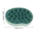 thumbnail image 3 of Unique Bargains 1 Pc Bean Shape Hair Shampoo Brush for Head Massage 3.7"x2.56"x2.68" Green, 3 of 6