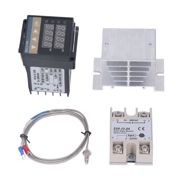 Kit De Controladores De Temperatura PID Kit Impermeable De Alta Precisión REX C100 Controlador De Temperatura Garra 100V-240V