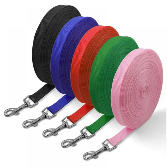 Dog/Puppy Obedience Recall Training Agility Lead-15/20/30/50/100ft Long Leash - For Dog Training,Play,Safety,Camping