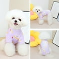 thumbnail image 4 of Soft and Elastic Pet T-shirt - Unisex Dog/Cat Clothing with Cute Cartoon Prints - Summer Wear, 4 of 8