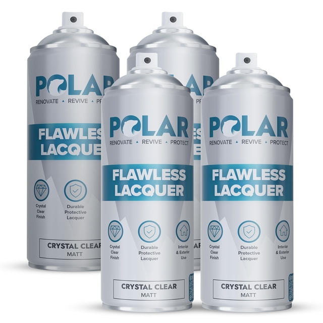 Pintura en aerosol transparente Polar Clear Matte Flawless Lacquer