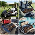 thumbnail image 6 of Golf Cart Seat Covers for 2 Seater,Halloween Microfiber Cart Seat Towel Blanket,Forest Ghost Pumpkin Castle Vintage Cottage Absorbent Breathable Non Slip Bench Seats Protector for Golf Course 51"x31", 6 of 9