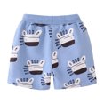 thumbnail image 3 of Hiijoy Toddler Boys Pull-On French Terry Shorts Cartoon Print Active Shorts, Sizes 1-7, 3 of 6