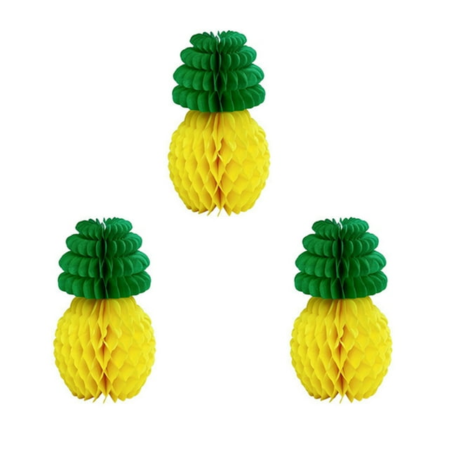 Under 10 Hangs Pineapple Decorations Tissue Paper Honeycomb Ball Pineapple Hanging Fans Lantern