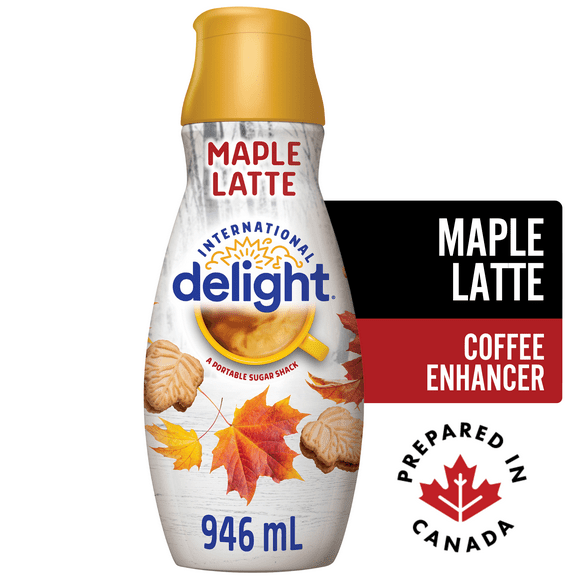 International Delight Maple Latte Flavoured Coffee Creamer, 63 Servings, 946ml Coffee Whitener