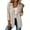 Beige#blazers for women 2026, variant on Blazers for Women Business Casual 3/4 Ruched Sleeve Jacket Lightweight Notched Lapel Collar Work Office Suit Jackets with Pockets Purple XL