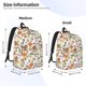 thumbnail image 2 of Balery Mushrooms Mochila Clásica Impresa Básica para Viaje, Mochila Escolar Resistente al Agua, Mochila de Lona con Correas Ajustables-Small, 2 of 5