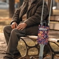 thumbnail image 5 of COEQINE Mushroom Crutch Pouch Compartments Adjustable Crutch Organizer Pouch Underarm Crutches Attachment Hanging Pouch Portable Crutch Travel Pouch for Outdoor Enthusiasts, 5 of 7