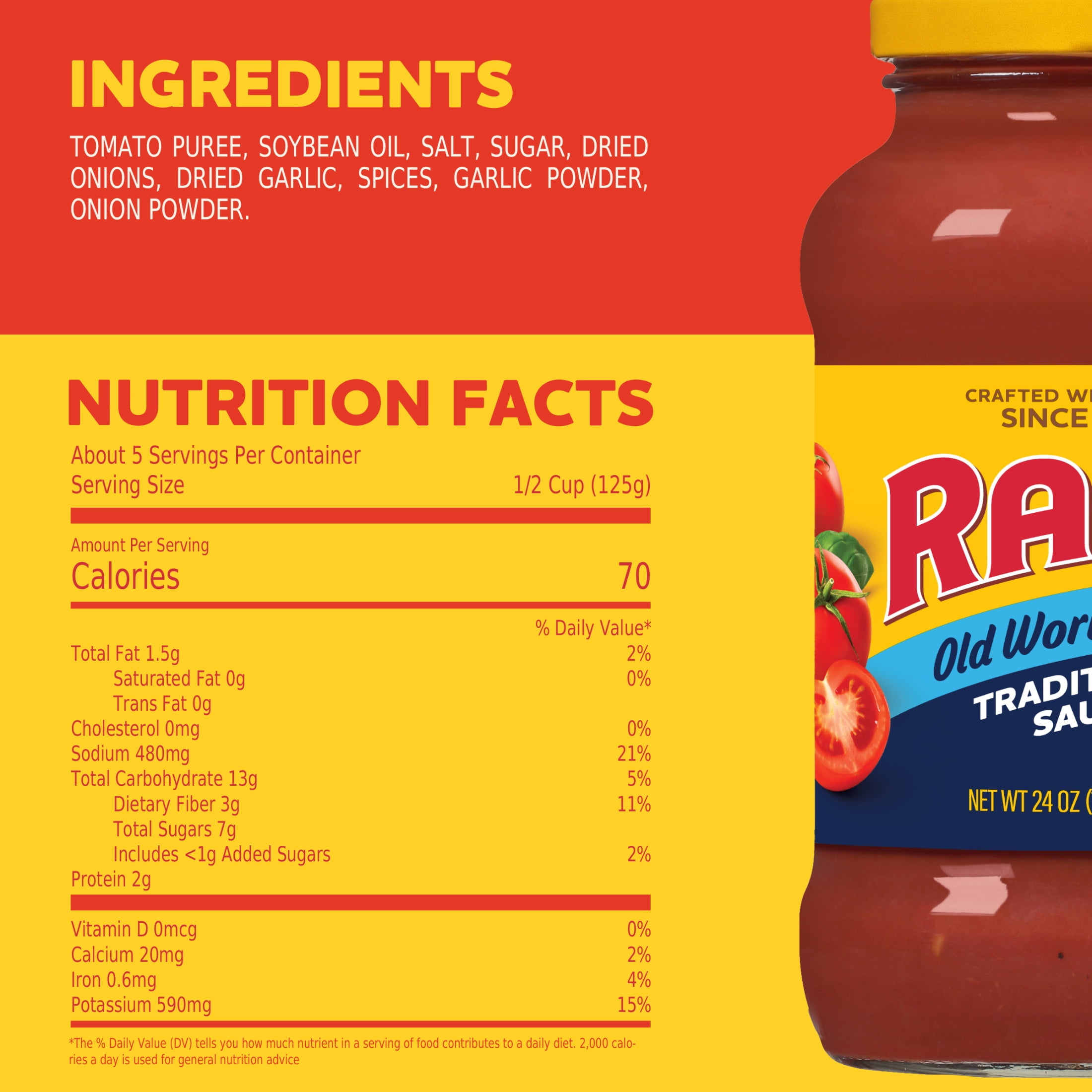 RAGU Old World Style Traditional Pasta Sauce, 24 oz