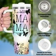 thumbnail image 5 of Mom Gifts, Mother''s Day Gift for Mom Mamam New Mom, Mama Gifts from Daughter Son, Wildflower Mama 40 Oz Tumbler with Handle, 5 of 6