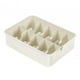 thumbnail image 3 of Caja de almacenamiento para calcetines, ropa interior, armario, contenedores de almacenamiento de lencería, divisores que ahorran espacio 10 rejillas blancas, 3 of 9