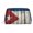 Silver, variant on Travel Makeup Bag Retro Cuban Flag Cosmetic Bag for Women, Waterproof Portable Pouch Toiletry Bag Pattern Make up Bag Gold
