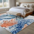 thumbnail image 5 of Rectangle Rug 5x8ft Area Rug,Underwater Turtle Ocean Starfish Area Rugs for Living Room Bedroom,Sea Coral Wood Board Floor Mat Non-Slip Non-Shedding Carpet Indoor Accent Rugs, 5 of 9