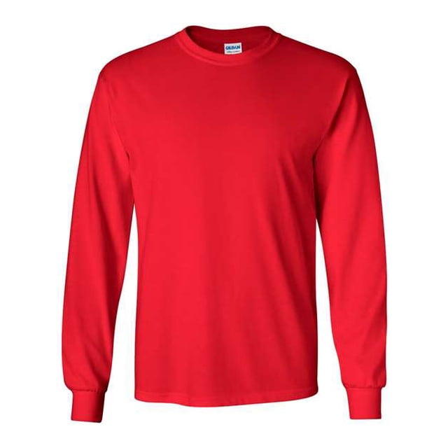 Gildan Ultra Cotton Camiseta de manga larga 20F Rojo 4XL Gildan 2400