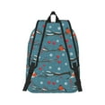 thumbnail image 2 of Honeii Bullfinches Branches And Balls Print Canvas College Laptop Backpack, Durable Rucksack Travel Notebook Bag School Backpack Book Bag for Men Women-Small, 2 of 7