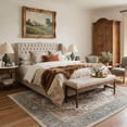 thumbnail image 2 of KUETH 8X10 Vintage Area Rugs Machine Washable Rugs for Living Room, Non Slip Flat Pile Rug with Rubber Backing, Boho Rug for Entryway Bedroom Dining Room Home Office, 2 of 4