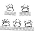 thumbnail image 4 of Hemoton  5 Pieces Jumbo Paper Clips Non Skid Cartoon Paw Print Student, 4 of 8