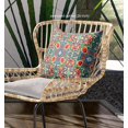 thumbnail image 4 of Orange Green Cloverleaf Indoor Outdoor Throw Pillow, 4 of 4
