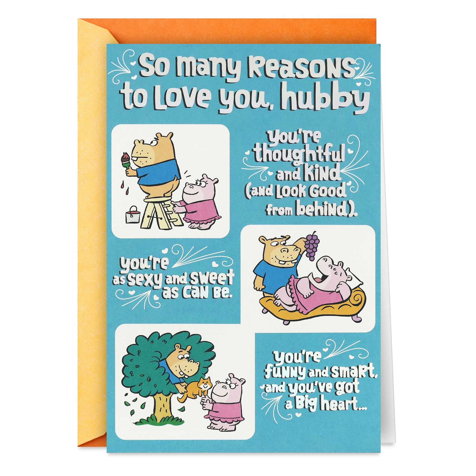 Hallmark Funny Romantic Birthday Card for Husband (Sexy and Sweet as Can Be)