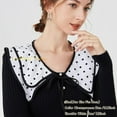 thumbnail image 3 of LoudSung Fake Collar Shawl Detachable Blouse False Collar Cape Collar Wrap Multiple Styles Top Elegant for Women Girls, 3 of 7