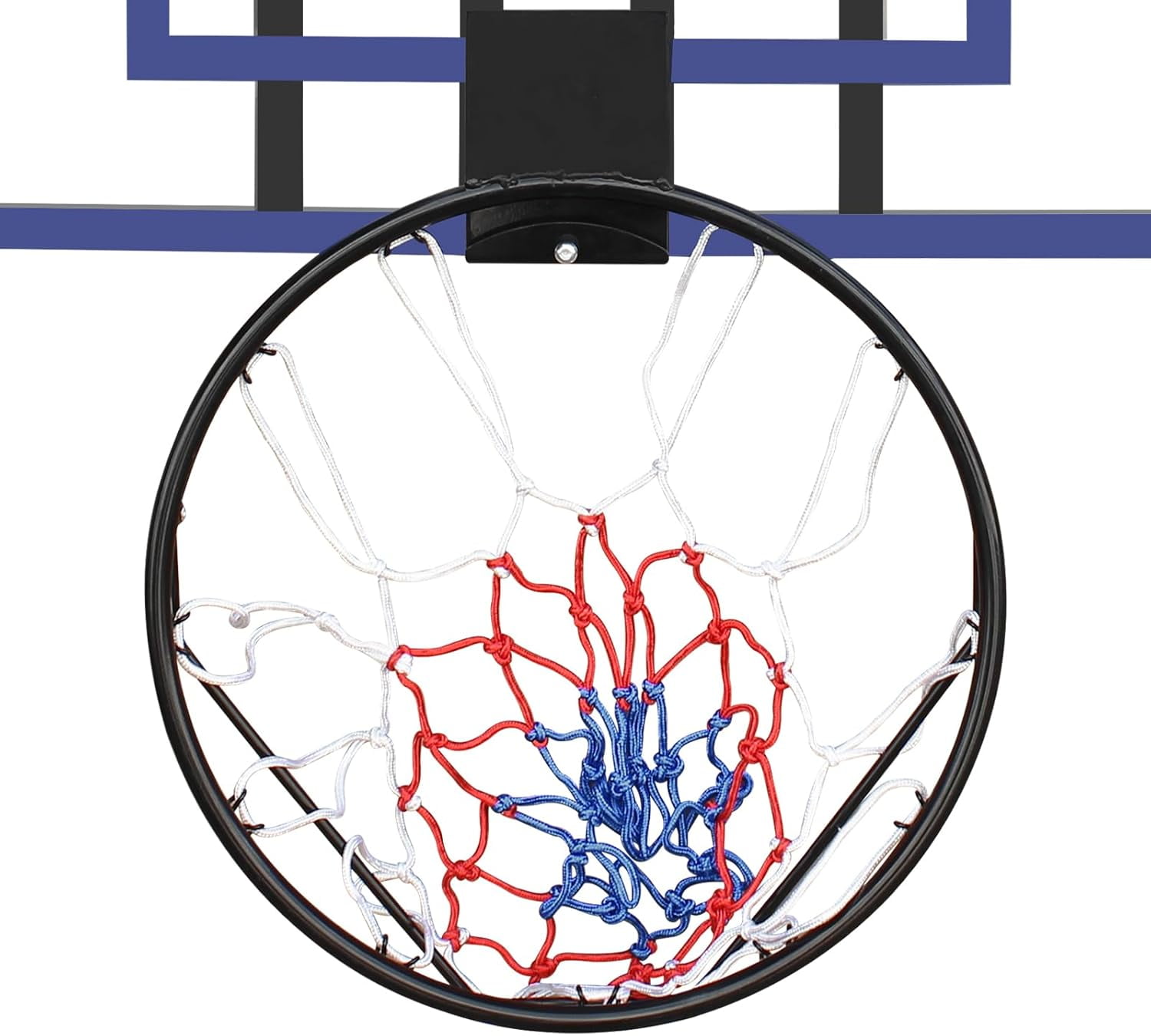 Wall-Mounted Basketball Hoop, 45 "x 29" shatterproof Back, Folding, Durable Hoop and All-Weather net for Indoor and Outdoor use