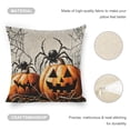 thumbnail image 4 of pumpkins spider gothic Linen toss pillowcase Decoration pillowcase Gift preferred 24x24" Cushion cover 2 set Sofa pillowcase Sofa bedroom living room car, 4 of 8