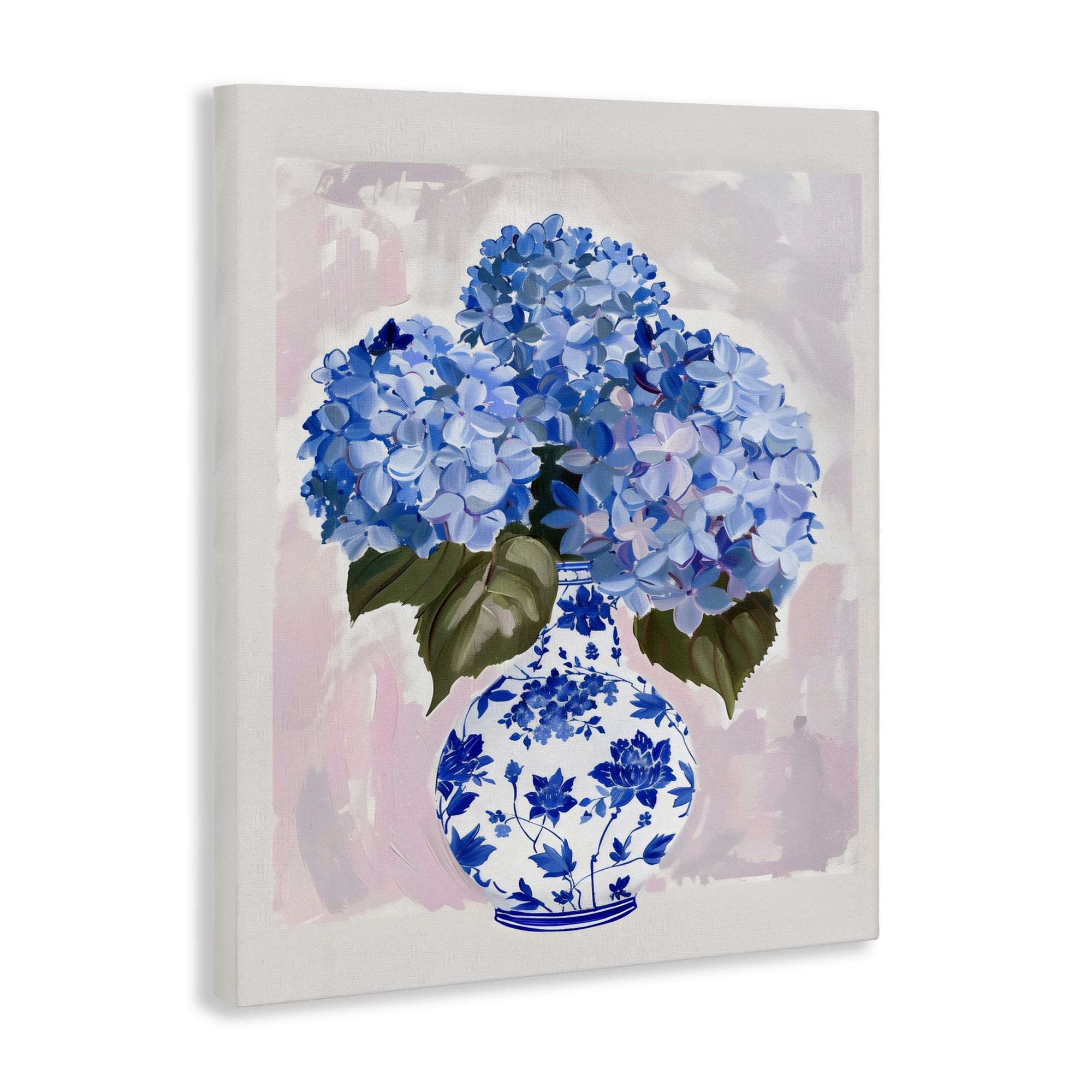 Stupell Industries Blue Hydrangea in Porcelain Vase Canvas Wall Art, design by The Prints Vibe