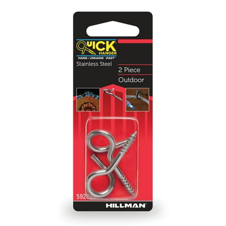

The Hillman Group Quick Hanger Outdoor Hanger Stainless Steel 2 Pieces