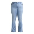 thumbnail image 5 of Terra & Sky Women's Plus Size Bootcut High Rise Jeans, Available in Short and Regular Inseams, 5 of 5