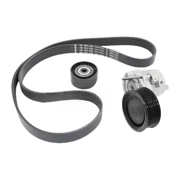 YUASDGCK 2812000370 Engine Belt Tensioner Pulley Kit Compatible For SMART W453 FOR FOUR Hatchback FOR TWO Convertible FOR TWO Coupe M281