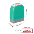 thumbnail image 2 of Good Notice Stamp Self Inking Red Ink Office Stamps Pre Inked Message Stamp Refillable Business Stamp, Green, 2 of 7