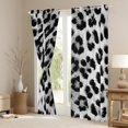 thumbnail image 3 of jejeloiu Leopard Print Blackout Curtains Set of 2 (38x54 Each),Cheetah Pattern Curtains and Drapes,White Black Living Room Curtains For Girls Kids,Ultra Soft Home Decor, 3 of 6