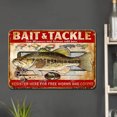 thumbnail image 2 of Placa Metal Vintage Cebo Y Aparejos Pintura Hierro Rectangular Pared 30x20cm, 2 of 9