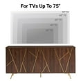 thumbnail image 7 of EDYO LIVING 63" Sideboard Storage Cabinet 3-Door Credenza Wide Buffet Cabinet for Living Room, Dining Room, Dark Walnut, 7 of 7