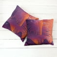 thumbnail image 6 of Ambesonne Music Throw Pillow Cover 2 Pack, Abstract Volumes Bar Motif, 18", Plum and Burnt Sienna, 6 of 7