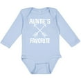 thumbnail image 3 of Inktastic Aunties Favorite Niece Nephew Gift Boys or Girls Long Sleeve Baby Bodysuit, 3 of 5