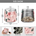 thumbnail image 2 of Yayeee Ashtray with Lid for Cigarette Smokeless Stainless Steel Home Ash Holder, Pink Christmas Cups, 2 of 7