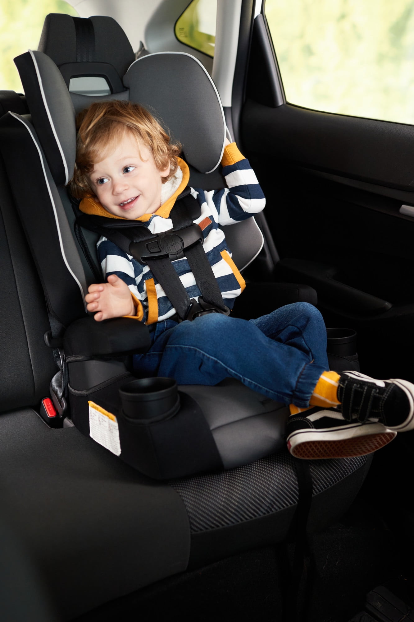 Safety 1st Comfort Ride 3-in-1 Toddler Booster Car Seat, Nightshadow II