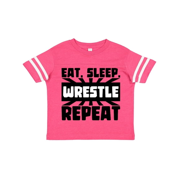Inktastic Eat, Sleep, Wrestle, Repeat Boys or Girls Toddler T-Shirt